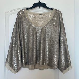 Free People Sequin Top